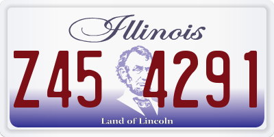 IL license plate Z454291