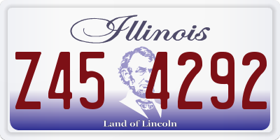 IL license plate Z454292