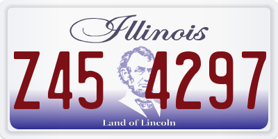 IL license plate Z454297