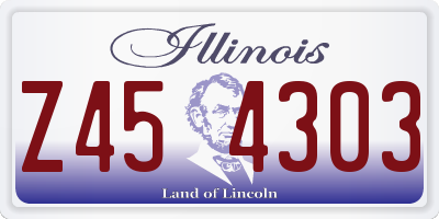 IL license plate Z454303