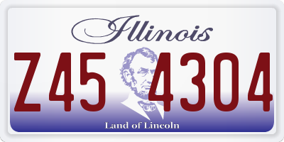 IL license plate Z454304