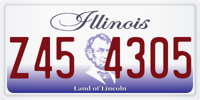 IL license plate Z454305