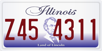 IL license plate Z454311