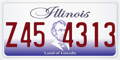 IL license plate Z454313
