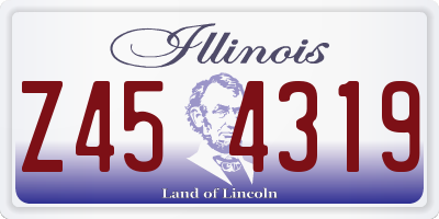 IL license plate Z454319