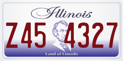 IL license plate Z454327