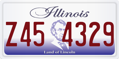 IL license plate Z454329