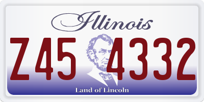 IL license plate Z454332