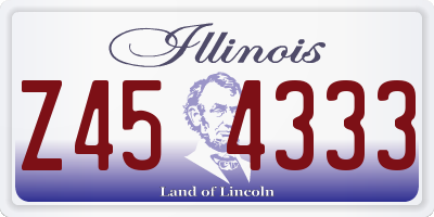 IL license plate Z454333