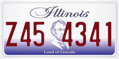 IL license plate Z454341