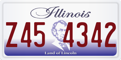 IL license plate Z454342