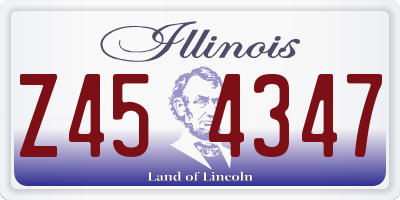 IL license plate Z454347