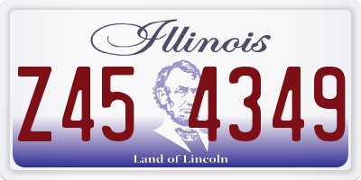 IL license plate Z454349