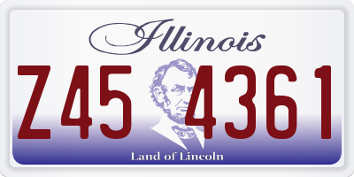 IL license plate Z454361
