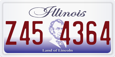IL license plate Z454364