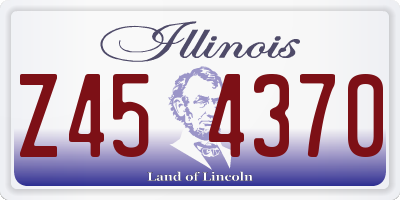 IL license plate Z454370