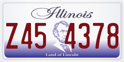 IL license plate Z454378