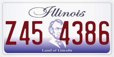 IL license plate Z454386