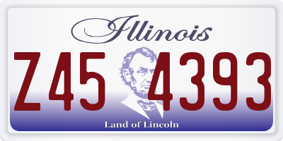 IL license plate Z454393
