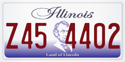 IL license plate Z454402