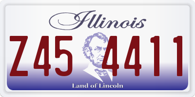 IL license plate Z454411