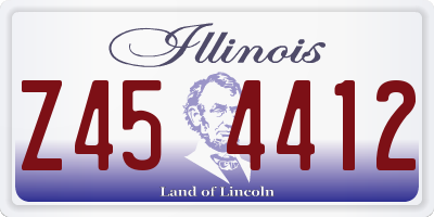 IL license plate Z454412