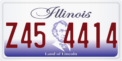 IL license plate Z454414
