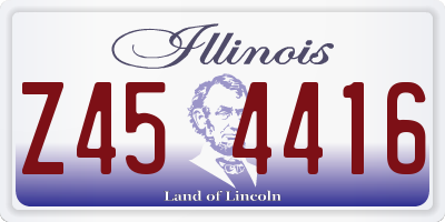 IL license plate Z454416