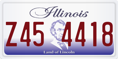 IL license plate Z454418
