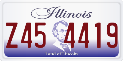 IL license plate Z454419