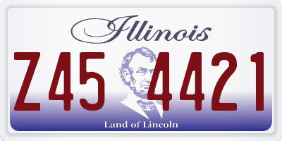 IL license plate Z454421