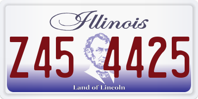 IL license plate Z454425