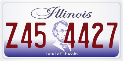 IL license plate Z454427