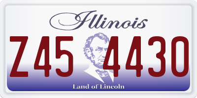 IL license plate Z454430