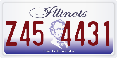IL license plate Z454431
