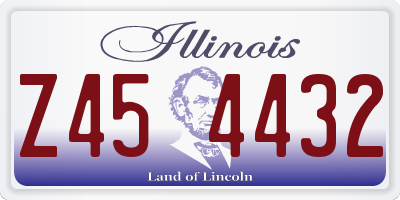 IL license plate Z454432