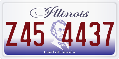 IL license plate Z454437