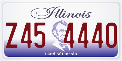 IL license plate Z454440