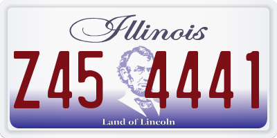 IL license plate Z454441