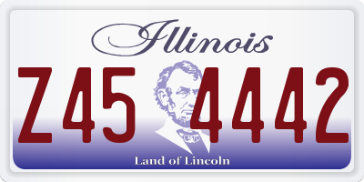 IL license plate Z454442