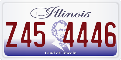 IL license plate Z454446