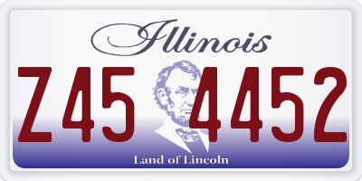 IL license plate Z454452