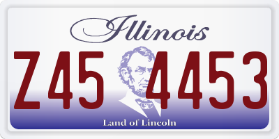 IL license plate Z454453