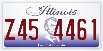 IL license plate Z454461