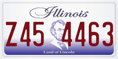 IL license plate Z454463