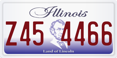 IL license plate Z454466