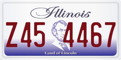 IL license plate Z454467
