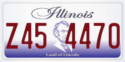 IL license plate Z454470