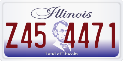 IL license plate Z454471
