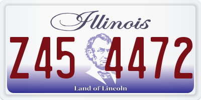IL license plate Z454472